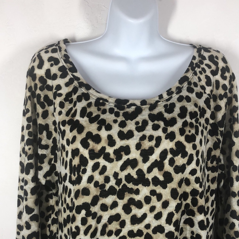 Express Leopard Print Sweater Size Large - image 2